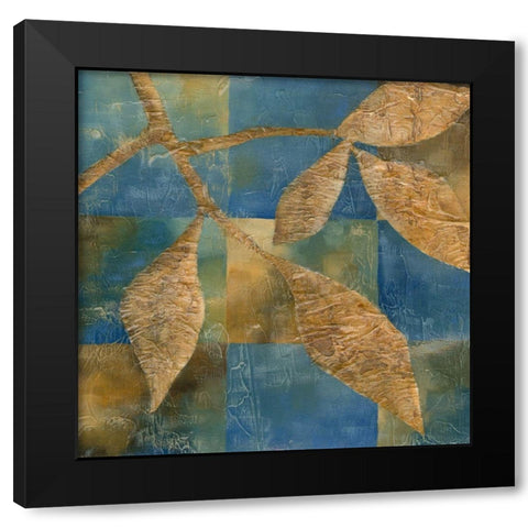 Burnished Branch I Black Modern Wood Framed Art Print with Double Matting by Zarris, Chariklia