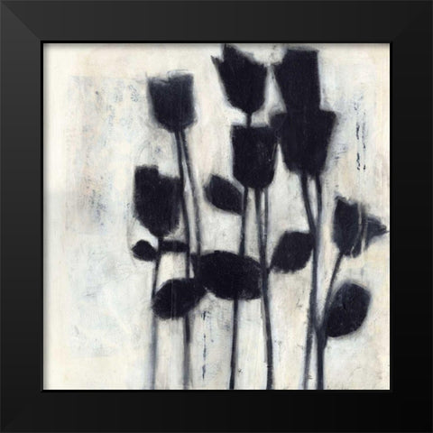 Roses I Black Modern Wood Framed Art Print by Wyatt Jr., Norman