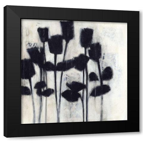 Roses II Black Modern Wood Framed Art Print by Wyatt Jr., Norman