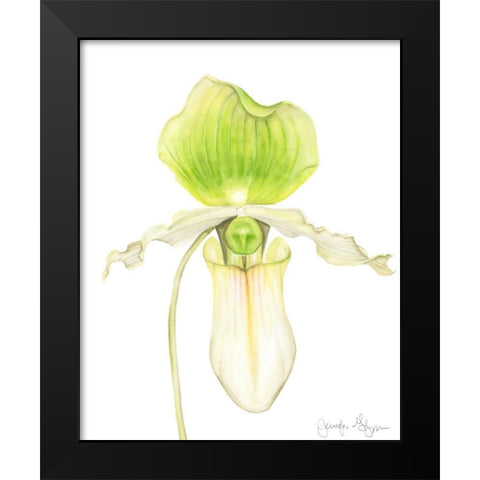Orchid Beauty IV Black Modern Wood Framed Art Print by Goldberger, Jennifer