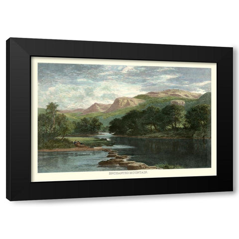 Enchanted Mountain Black Modern Wood Framed Art Print by Leader, Benjamin W.