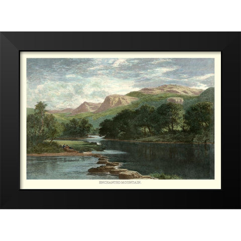 Enchanted Mountain Black Modern Wood Framed Art Print by Leader, Benjamin W.