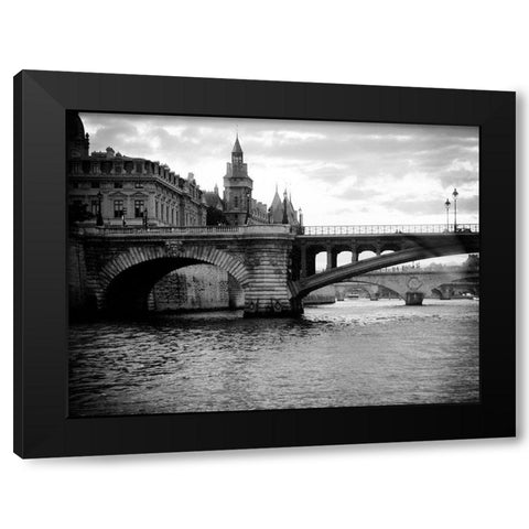 Custom Le Pont at Notre Dame (RM) Black Modern Wood Framed Art Print by Sheffield, Jennings