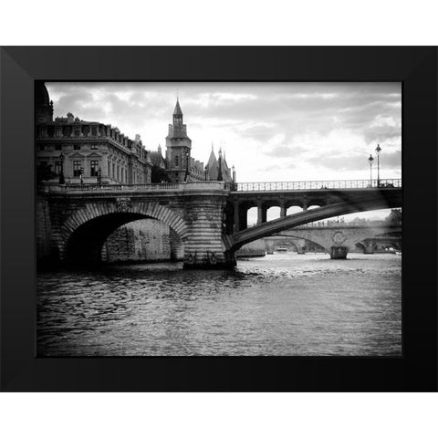 Custom Le Pont at Notre Dame (RM) Black Modern Wood Framed Art Print by Sheffield, Jennings