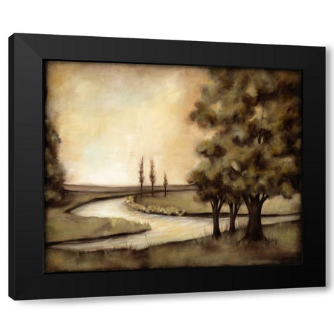 Waterside Revelry II Black Modern Wood Framed Art Print by Goldberger, Jennifer