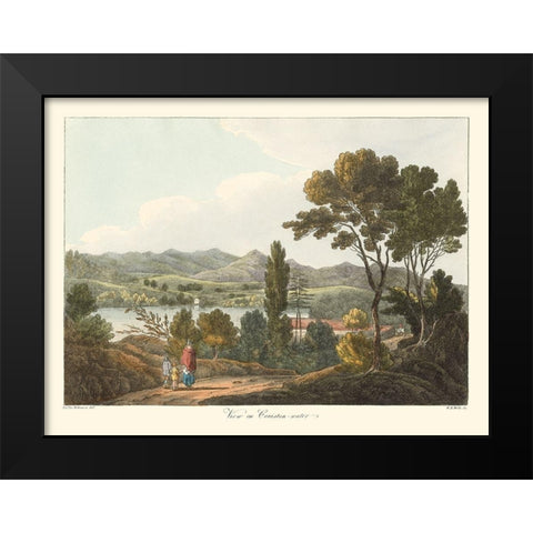 English Countryside I Black Modern Wood Framed Art Print by Wilkenson, Joseph