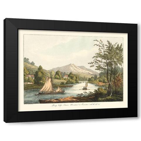 English Countryside II Black Modern Wood Framed Art Print with Double Matting by Wilkenson, Joseph