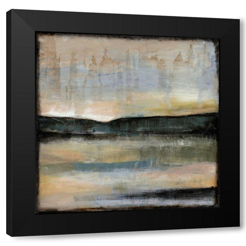 Misty Horizon I Black Modern Wood Framed Art Print with Double Matting by Goldberger, Jennifer