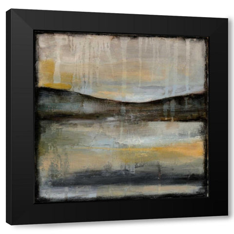 Misty Horizon II Black Modern Wood Framed Art Print by Goldberger, Jennifer