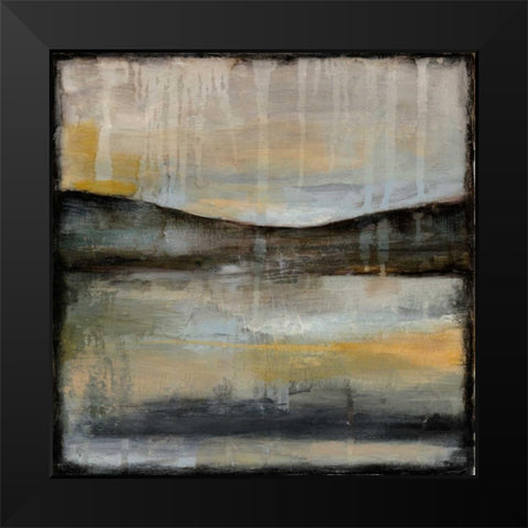 Misty Horizon II Black Modern Wood Framed Art Print by Goldberger, Jennifer