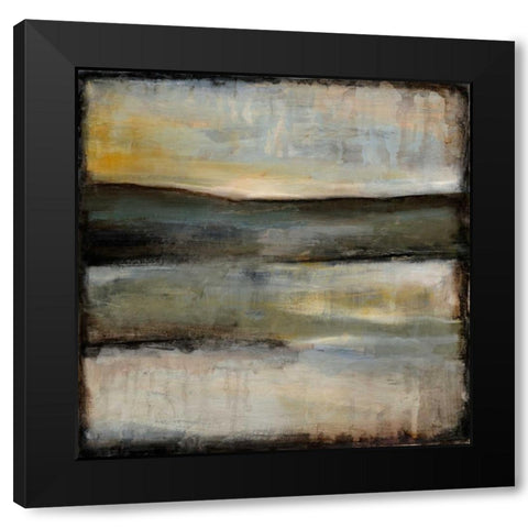 Misty Horizon III Black Modern Wood Framed Art Print with Double Matting by Goldberger, Jennifer