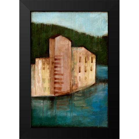 Coastal Villa I Black Modern Wood Framed Art Print by Goldberger, Jennifer