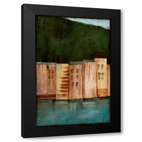 Coastal Villa II Black Modern Wood Framed Art Print by Goldberger, Jennifer