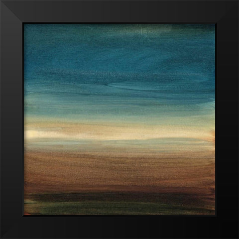 Abstract Horizon IV Black Modern Wood Framed Art Print by Harper, Ethan