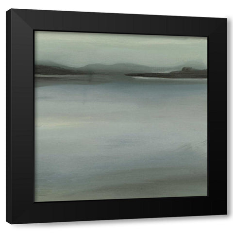 Abstract Horizon V Black Modern Wood Framed Art Print by Harper, Ethan