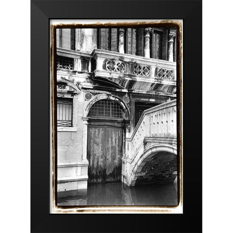 Venetian Doorway Black Modern Wood Framed Art Print by DeNardo, Laura