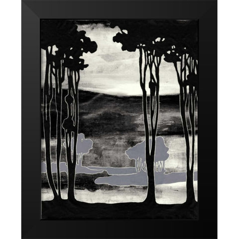 Nouveau Landscape I Black Modern Wood Framed Art Print by Goldberger, Jennifer