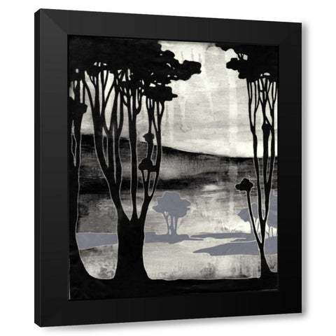 Nouveau Landscape II Black Modern Wood Framed Art Print by Goldberger, Jennifer