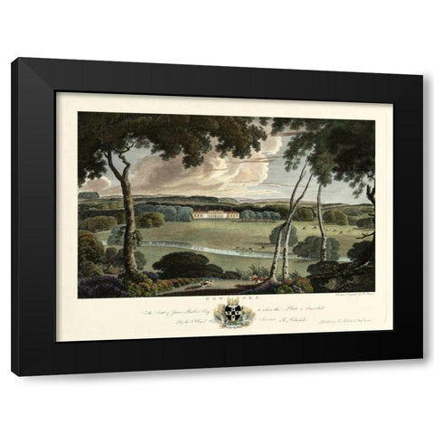 Downes Estate Black Modern Wood Framed Art Print by Polwhele, Richard