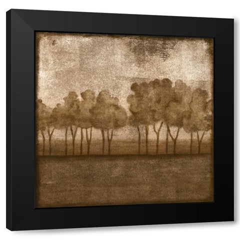 Trees at Dusk I Black Modern Wood Framed Art Print with Double Matting by Slocum, Nancy