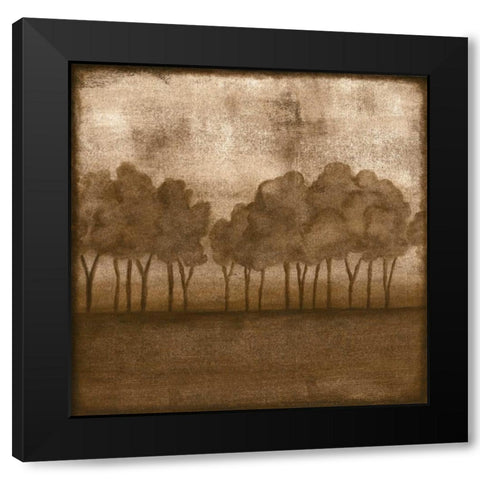 Trees at Dusk II Black Modern Wood Framed Art Print by Slocum, Nancy