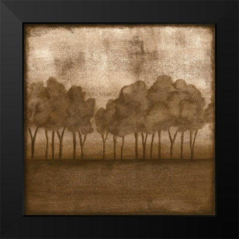 Trees at Dusk II Black Modern Wood Framed Art Print by Slocum, Nancy