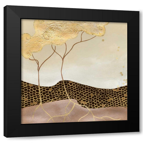 Halcyon I Black Modern Wood Framed Art Print by Vess, June Erica