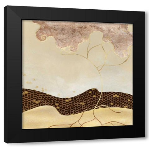 Halcyon II Black Modern Wood Framed Art Print with Double Matting by Vess, June Erica