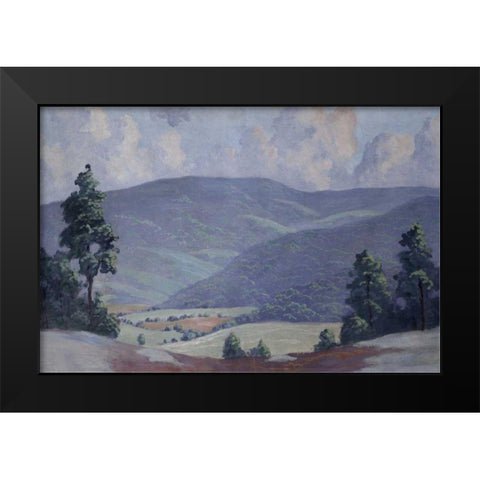 Summer Black Modern Wood Framed Art Print by Stone, Walter King