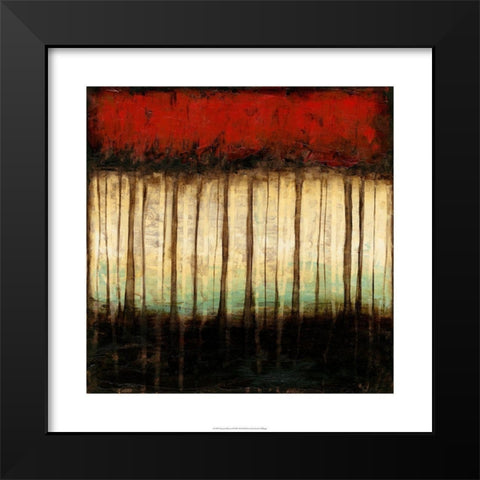 Autumnal Abstract II Black Modern Wood Framed Art Print by Goldberger, Jennifer