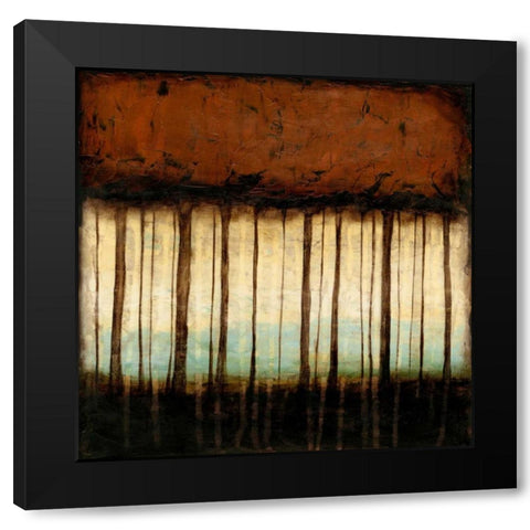 Autumnal Abstract IV Black Modern Wood Framed Art Print by Goldberger, Jennifer