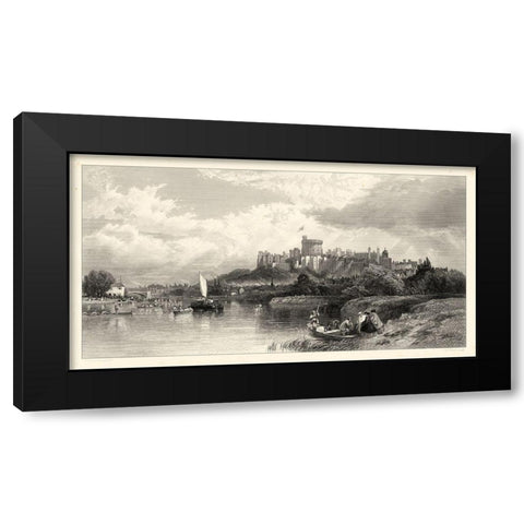Classical Seaport I Black Modern Wood Framed Art Print by Duncan, E.