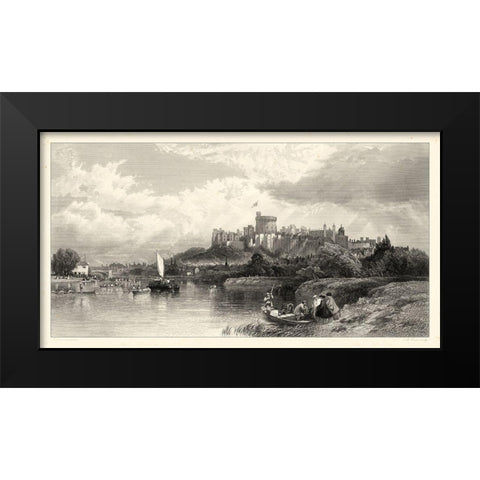 Classical Seaport I Black Modern Wood Framed Art Print by Duncan, E.