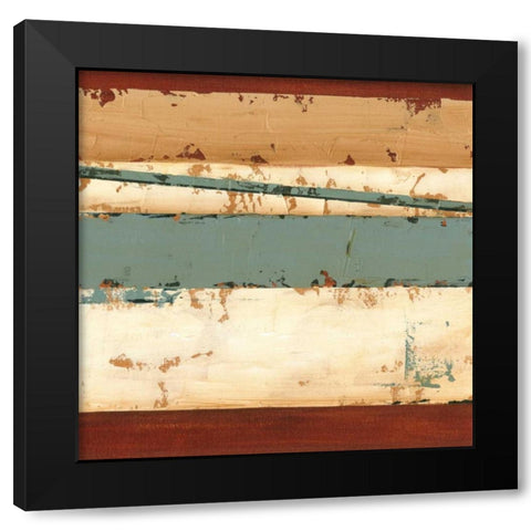Linear Abstraction III Black Modern Wood Framed Art Print by Harper, Ethan
