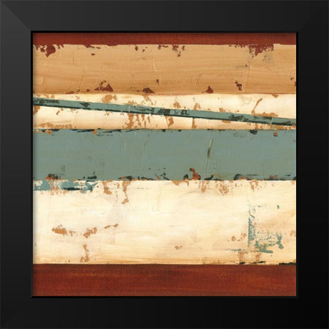 Linear Abstraction III Black Modern Wood Framed Art Print by Harper, Ethan
