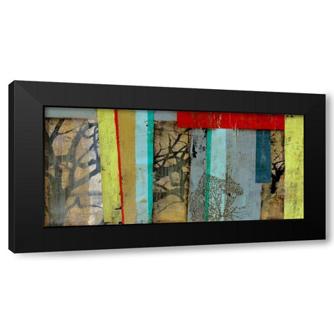 Woven Landscape I Black Modern Wood Framed Art Print by Goldberger, Jennifer