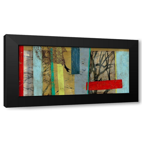 Woven Landscape II Black Modern Wood Framed Art Print with Double Matting by Goldberger, Jennifer