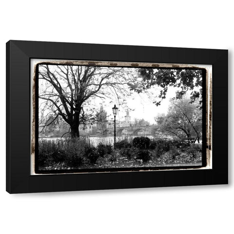Early Morning Riverwalk Black Modern Wood Framed Art Print with Double Matting by DeNardo, Laura
