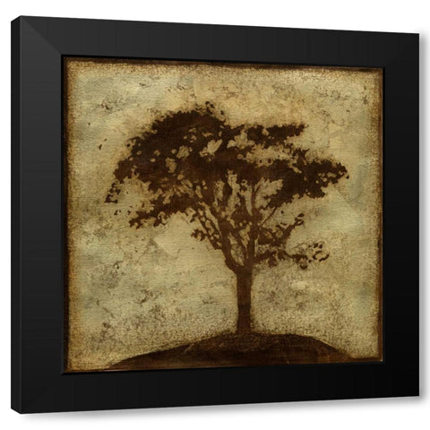Gilded Tree IV Black Modern Wood Framed Art Print by Meagher, Megan