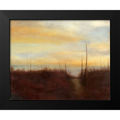 Sunrise Stroll I Black Modern Wood Framed Art Print by Goldberger, Jennifer