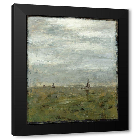 Out to Sea I Black Modern Wood Framed Art Print by Meagher, Megan
