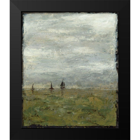 Out to Sea II Black Modern Wood Framed Art Print by Meagher, Megan