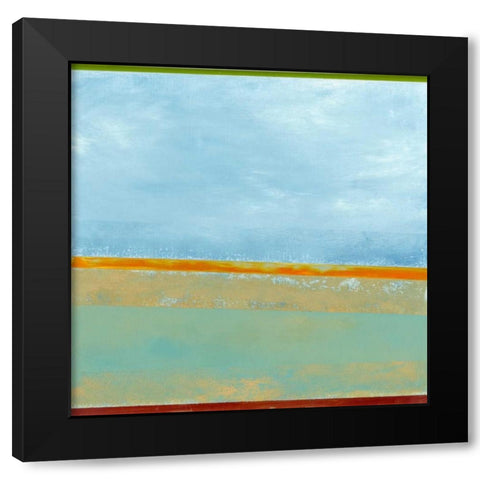 Paths II Black Modern Wood Framed Art Print with Double Matting by Gordon, Sharon