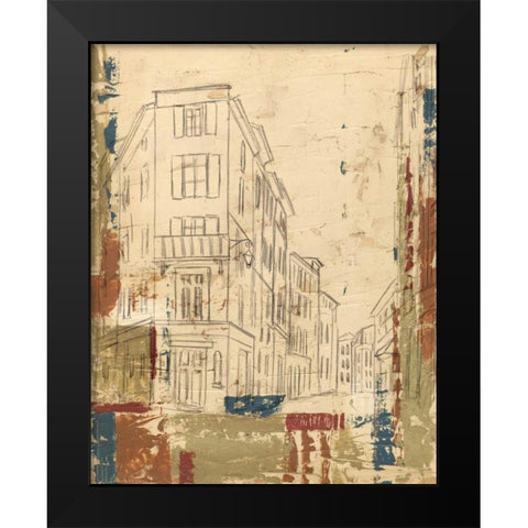 Streets of Downtown I Black Modern Wood Framed Art Print by Harper, Ethan