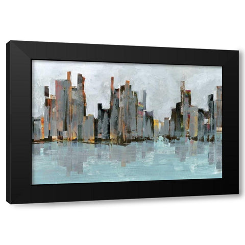 Second City I Black Modern Wood Framed Art Print with Double Matting by Fagalde, Jarman