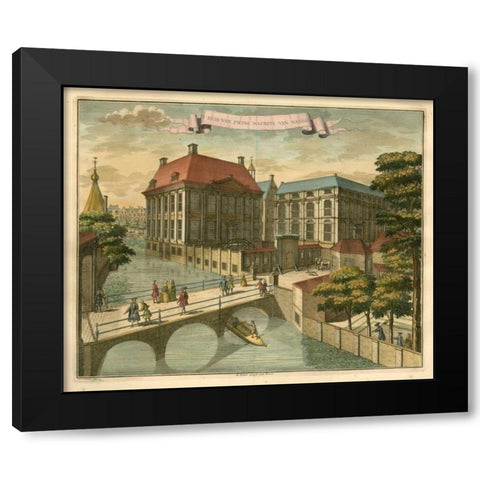 Scenes of the Hague IV Black Modern Wood Framed Art Print by Van der Giessen, G.