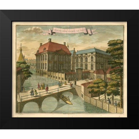 Scenes of the Hague IV Black Modern Wood Framed Art Print by Van der Giessen, G.