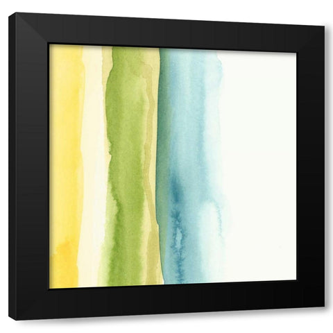 Liquidity II Black Modern Wood Framed Art Print by Zarris, Chariklia