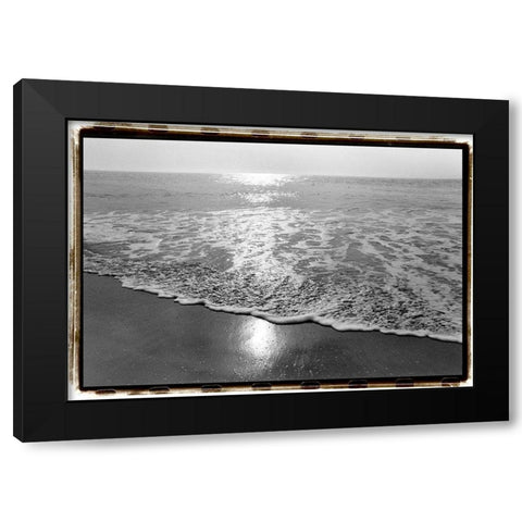 Ocean Sunrise I Black Modern Wood Framed Art Print by DeNardo, Laura