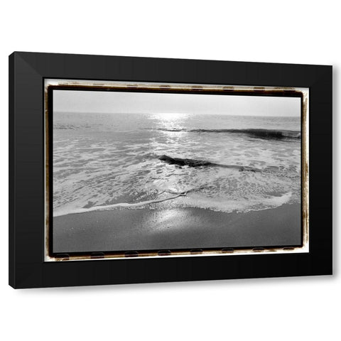 Ocean Sunrise II Black Modern Wood Framed Art Print with Double Matting by DeNardo, Laura